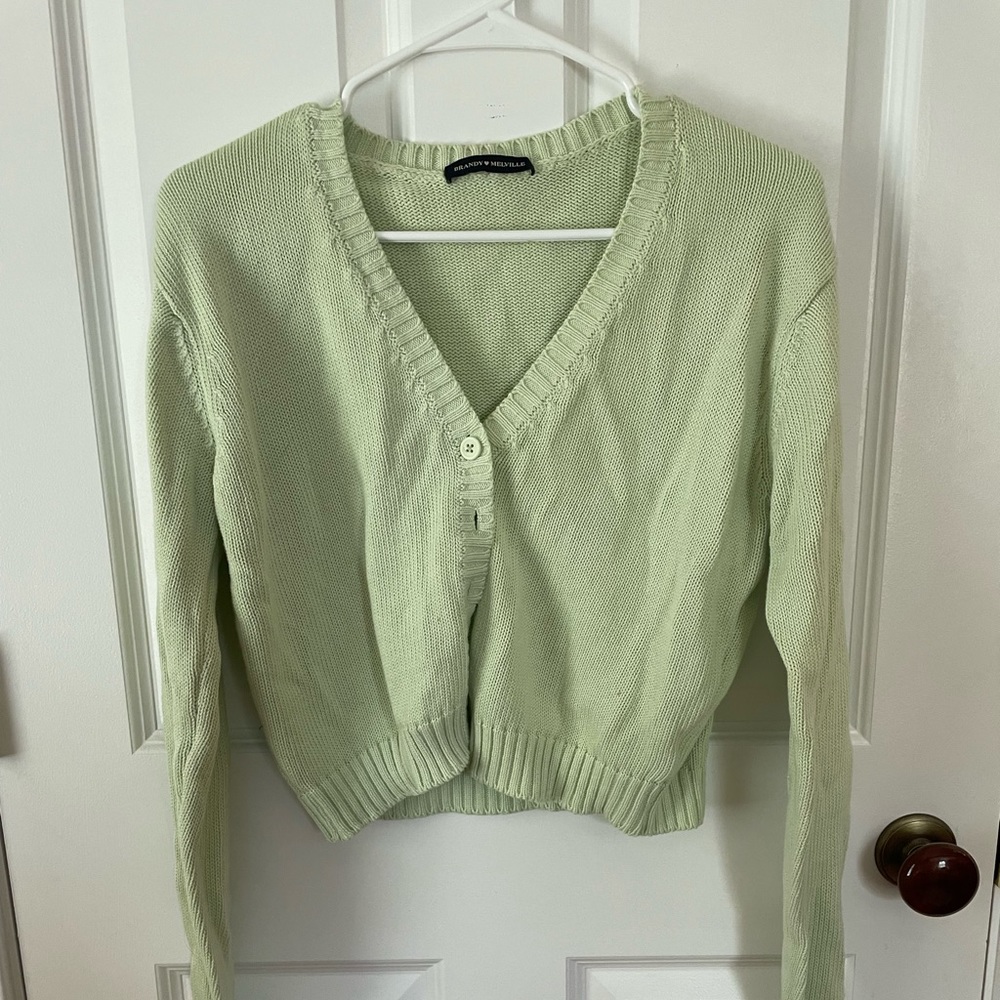 Green Brandy Melville cardigan